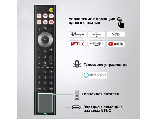 4K (Ultra HD) Smart телевизор HISENSE 75UR9S 75″, MiniLED, HomeOS, HDMI 2.1, 180 Гц